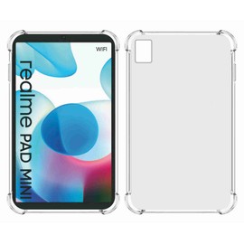 USDILU Case for Realme Pad Mini 8.7" Funda TPU Suave Transparente Cover con Cuatro Esquinas Espesamiento