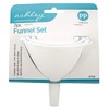 3 Pack Funnel Set, 7cm, 9cm & 10.5cm, Plastic Funnel,