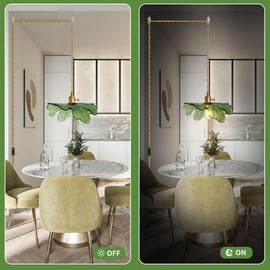 Auwieou Plug in Pendant Light Green Glass Pendant Lighting 14.75ft Hanging Light with Plug in Cord 1-Light Hand Blown Brass Pendant Light Plug in Hanging Lamp for Kitchen Bedroom Living Dining Room