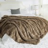 OMERAI Faux Fur Blanket, Ultra Soft Luxury Fuzzy Throw Blanket,