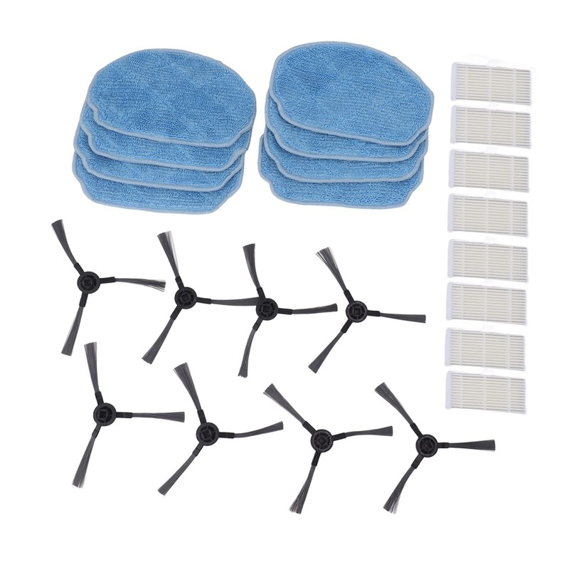 Honio Robotic Vacuum Cleaner Kit,Robot Side Brush Filter Sweeping Brush