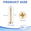 sourcing map 50Pcs ST4 x 25mm Pan Head Self Tapping