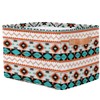 SinSenMa Aztec Storage Baskets with Handles,Foldable Western Cubes Storage Box