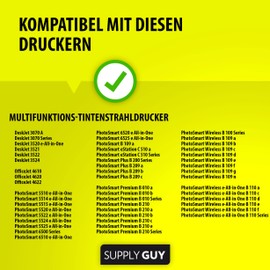 Supply Guy 20 Printer Cartridges Compatible with HP 364XL / N9J74AE DeskJet 3070A 3520 OfficeJet 4620 4622 PhotoSmart 5510 5515 5520 5524 6510 6520 6525 7520 B010a B10 9a 9a B110a B210a HP364 and more