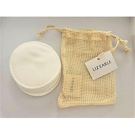 Liz Earle Reusable Cotton Pads - (4) in a Drawstring Bag