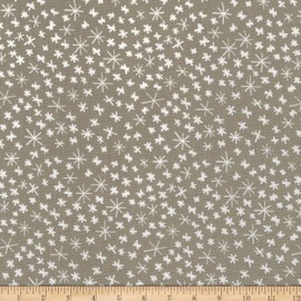 Riley Blake Nice Ice Baby Snowflakes Gray, Fabric by The Yard