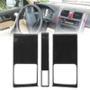 3Pcs Center Console Air Vent Cover Frame Carbon Fiber Outlet