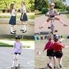 ZERULETS 4 Pairs Girls Knee High Socks Kids Soccer Athletic