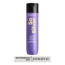 Shampoo Morado Matrix So Silver Para Cabellos Rubios 300 Ml                                                                                           