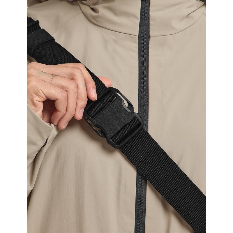 Jack Wolfskin Unisex Gutleut Crossbody Crossover Body Bag, Black, black,