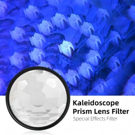 GREEN.L 67mm Kaleidoscope Prism Lens Filter Photography Prism Crystal Glass Effect Filter