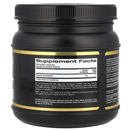 California Gold Nutrition, Sports, Pure Ingredient Creatine Monohydrate, Unflavored, 454g (1lb) / California Gold Nutrition (캘리포니아골드뉴트리션), 스포츠, 순수 성분 크레아틴 일수화물, 무맛, 454g(1lb)