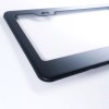 PS-AUTO Matte Black finished stainless steel license plate frame plain