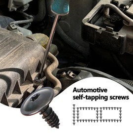 Automotive Self Tapping Screws, Mudguard Bumpers Self Tapping Screws | Car Fastening Tool Sturdy Exterior Accessories for Home Daily Maintenance