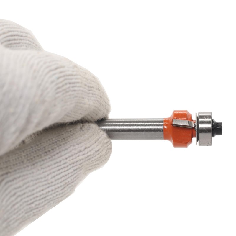 AKYLIN Viertelrundfräser mit 8 mm Schaft, 2 mm Bitspeichen, Rundkantenfräser