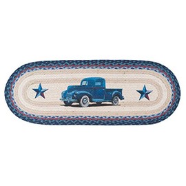 Earth Rugs 054914053454 Table Runner, Blue