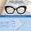 Oversized Cat Eye Reading Glasses for Women, Fashion Computer Blue