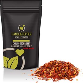 250 g chilli crushed Hamburg sharp pearl flakes extremely sharp Scoville
