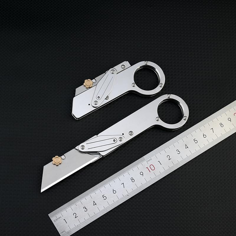 Fortedgear Professional Utility Knife, 6.2 inch Length, Stainless Steel Ring
