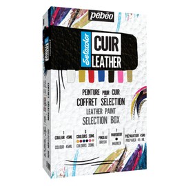 PEBEO Setacolor Leather-Set, Acrylic, See Description, 10 Products