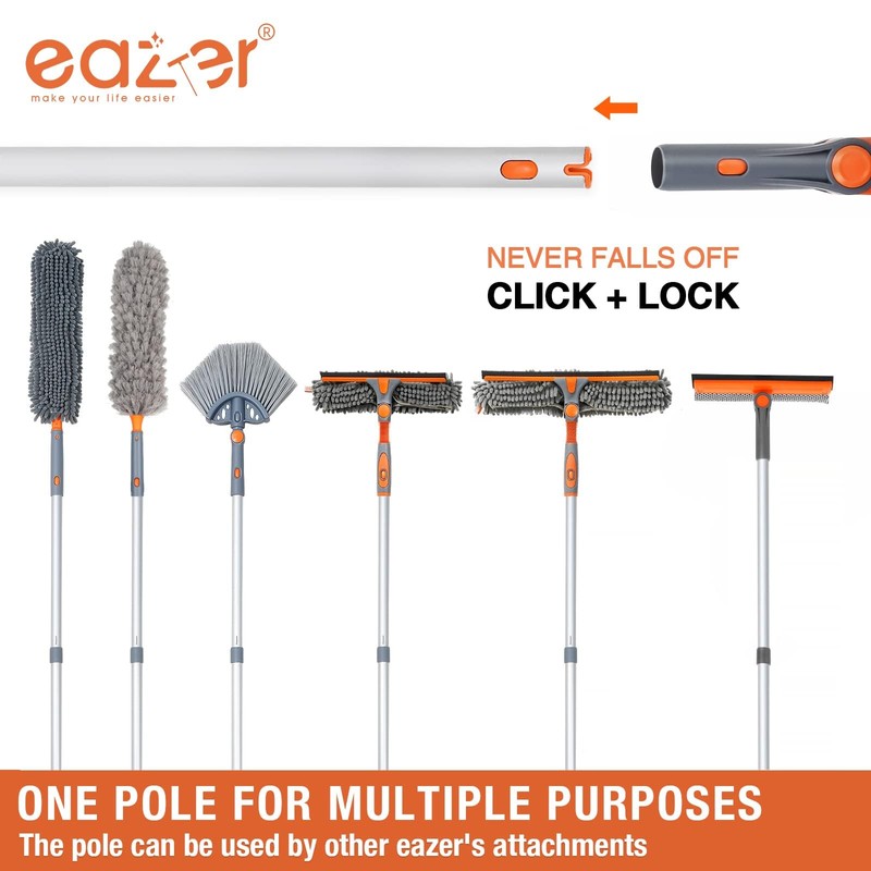 eazer Professional Window Squeegee, 2-in-1 Rotatable Squeegee for Window Cleaning