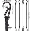 Bungee Cords with Carabiner Clips, 4 Pack Long Heavy Duty