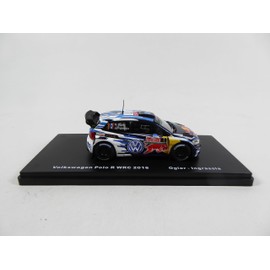 - Miniature car 1/43 compatible with Volkswagen POLO R WRC #1 Wales Rally GB 2016 Ogier - VW RMX7