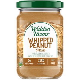 Walden Farms Whipped Peanut Spread – Zero Calorie, Low Carb, Keto-Friendly, Vegan, Sugar-Free, Creamy Whipped Peanut Flavor – 12 oz Bottle