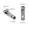 1/8 Inch Airbrush Quick Connect Coupling, Red Air Brush Adapter