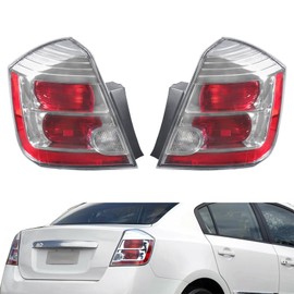 Left and Right Tail Light Replacement for Nissan Sentra 2010-2012 Brake Lamp Driver and Passenger Side NI2800187 NI2801187