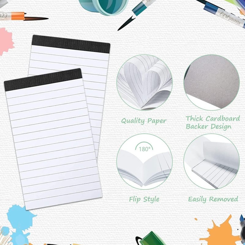 8pcs Mini Brown Black Pocket Notepad Holder Set, Small Notebook