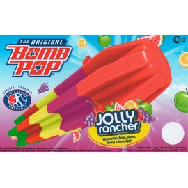 Jolly Rancher Bomb Pop (Bomb Pop) Ice Cream Truck Sticker 8"x 5" FREE SHIPPING