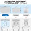 G-Promise All Metal 14 Inch Shower Head with Massage Mode