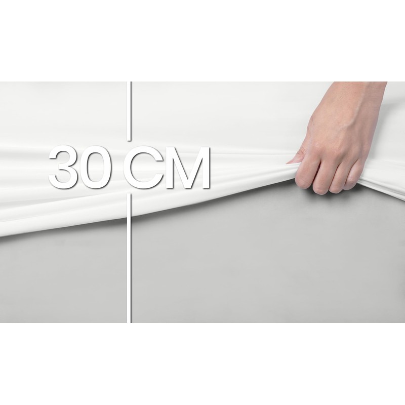 Utopia Bedding Fitted Sheet, Brushed Microfibre, up to 30 cm,