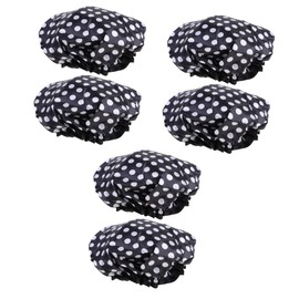 Healeved 6pcs Eva Bath Caps for Adults Shower Hair Protective Caps Double Design for Daily Use for Makeup Hair Conditioning and Salon Use