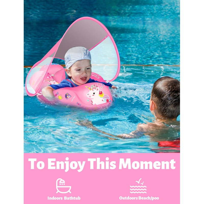 LAYCOL Baby Swimming Float Inflatable Baby Pool Float Ring with