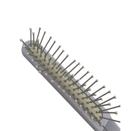 LUTTMANN® Brushes with nubs in 4 different colours for gentle detangling - for wigs, extensions, hairpieces, toupees made of synthetic hair and real hair (lilac/purple)