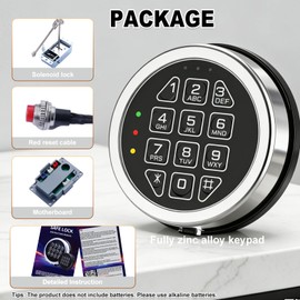 Programmable Electronic Safe Lock Replacement Keypad