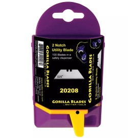Gorilla Better Tools Utility Blades Safety Dispenser 100 Pack