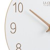 La Crosse 404-3630B 12" Sierra Wood Quartz Analog Wall Clock,