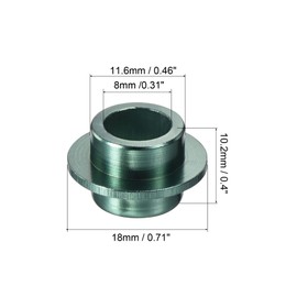 PATIKIL 8 Pack Inline Axle Bushing Spacer Wheel Centre Skates Roller Green