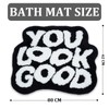 YOOCHUENG Bath Mat, Fun Bath Mat, Non-Slip, Washable, Creativity, Funny