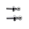 2 pcs10mm BALL STUD BOLT M6 thread Silver for gas