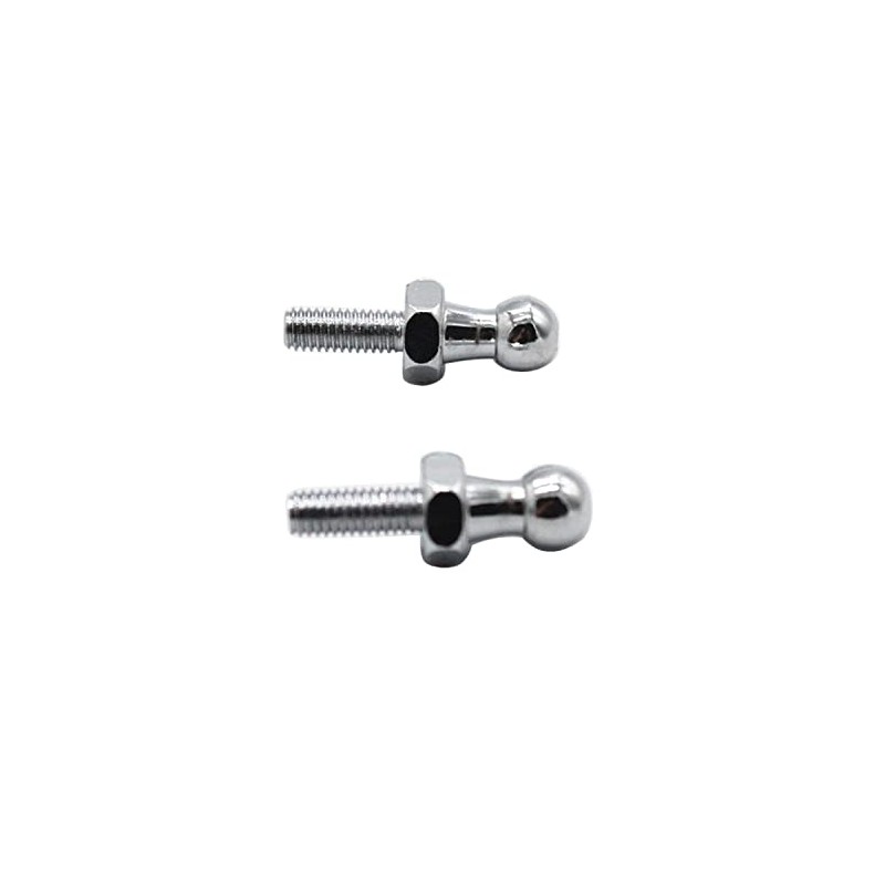 2 pcs10mm BALL STUD BOLT M6 thread Silver for gas