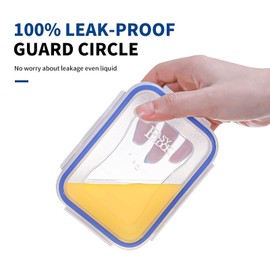 EASYLOCK 180ML 300ML 1150ML 9Pack Plastic Food Storage Containers with Lids Meal Prep Containers Reusable Microwavable Bento Lunch Box Set Salad Bowl with Lid