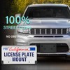 GRUOIZ Quick Install Front License Plate Holder Compatible with Jeep