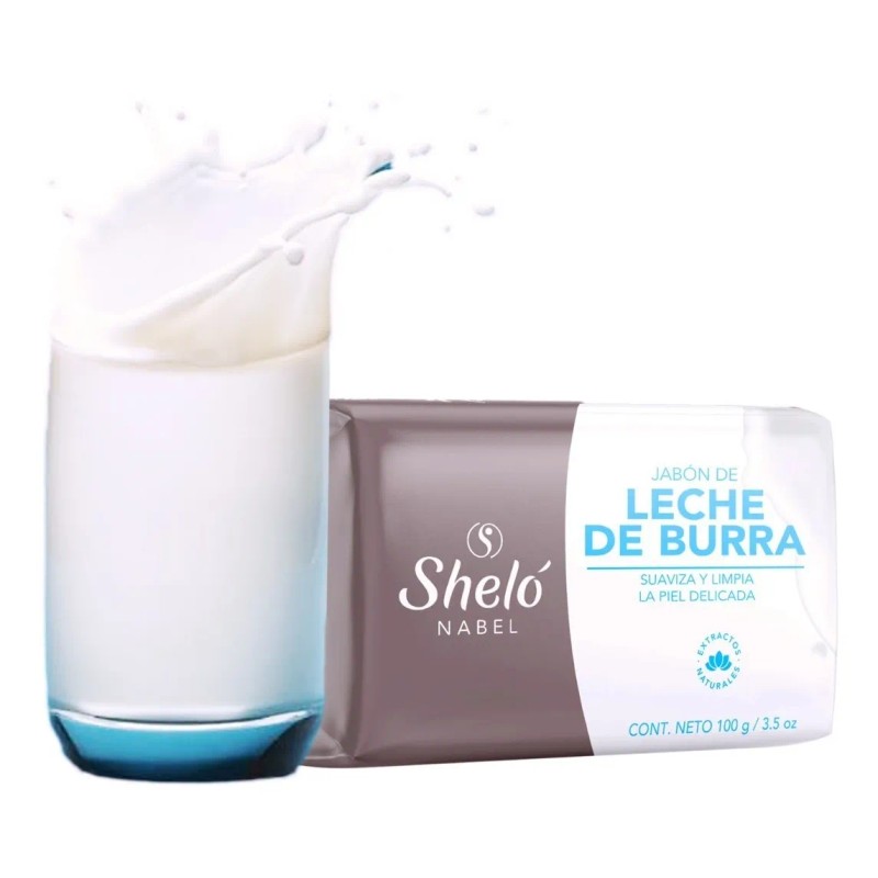 Crema Aclarante Facial Concha Nácar Jabón Leche Burra Sheló Nabel