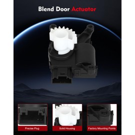 cciyu HVAC Heater Blend Door Actuator for Volkswagen for Passat 2012-2018, for Volkswagen for Beetle 2012-2018 Air Door Actuator Replace 561907511C 604-0817