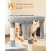 Feandrea Cat Tree, 33.1-Inch Cat Tower, L, Cat Condo for