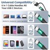 SIQIWO 100W Multi Charging Cable, 4 in 2 USB C